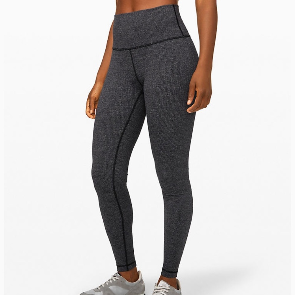 Lululemon Grey Wunder Under high rise tight 28”